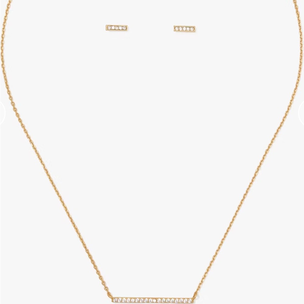 Kate Spade Raise the Bar Pendant & Stud Set